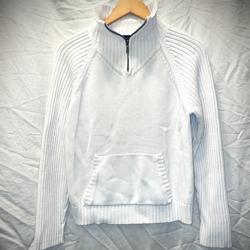 Ladies’ Relativity White Knit Pullover Sweater